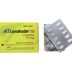 Loratadine 10mg AT-Hộp 10 vỉ x 10 viên