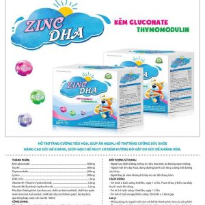 Kẽm Ống Zin C DHA ống-Bổ sung Kẽm & vitamin cho cơ thể hộp 20 ống hỗ trợ tăng sức đề kháng