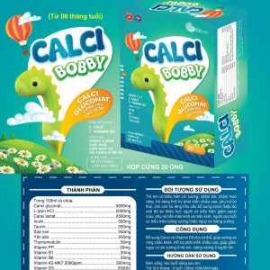 Canxi ống hộp cứng-20 ống x 10ml calcium bobby trẻ em