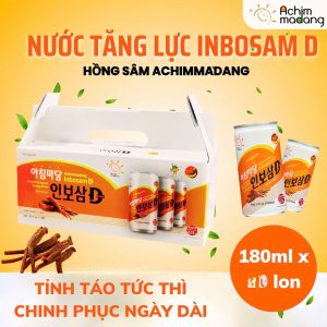 (Hộp 30) Lon Sâm Lon Hàn Quốc x 180ml