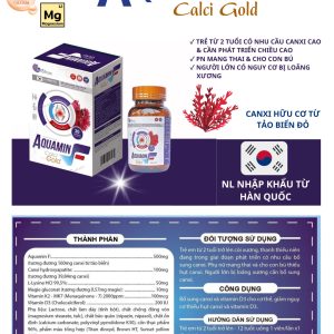 Canxi Aquamin F hộp cứng-Calcium Nano từ tảo biển đỏ hộp 1 lọ 30 viên
