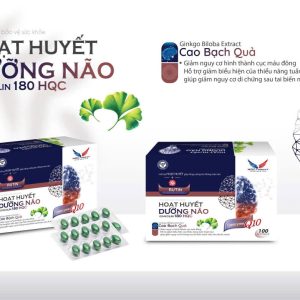 Hoạt huyết dưỡng não Cao cấp Ginkgolin 180-Hộp 10 vỉ x 10 viên