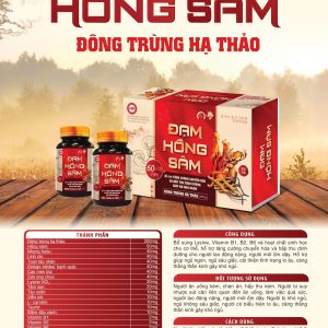 Đạm hồng sâm Lọ-Hộp cứng 2 Lọ x 30 viên cao cấp MP