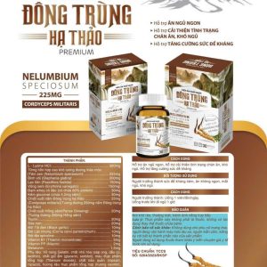 Viên ăn ngủ ngon Đông trùng hạ thảo-Hộp 1 Lọ (Hộp cứng)