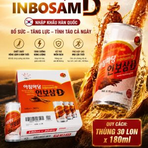 (Hộp 30) Lon Sâm Lon Hàn Quốc x 180ml