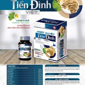 Hoạt huyết tiền đình việt MP-Hộp cứng 1 Lọ 30 viên