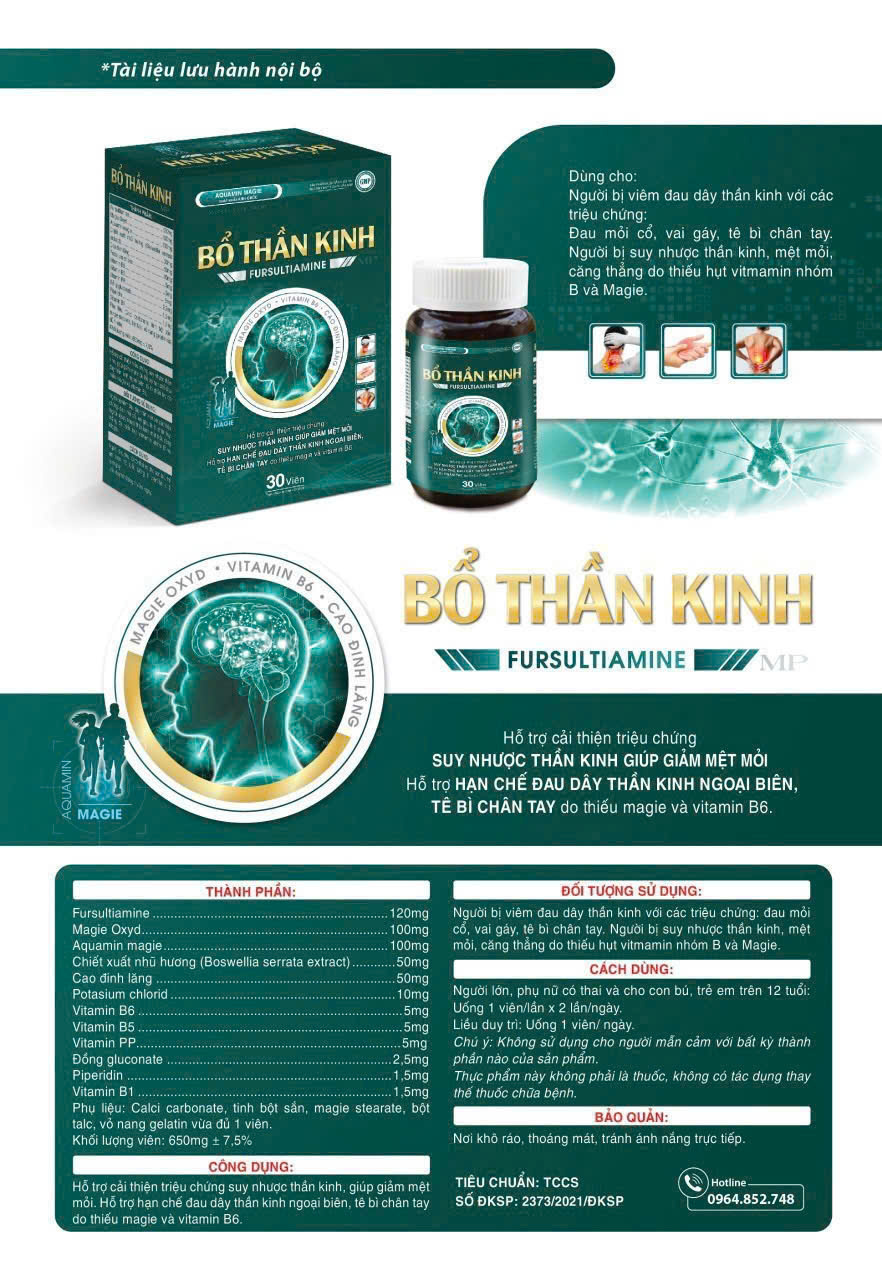 bổ thần kinh lọ xanh