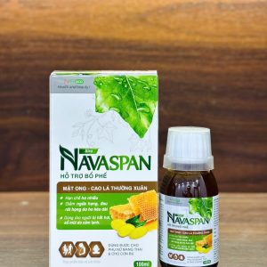 Siro Ho cảm Navaspan cao cấp-Hỗ trợ bổ phế giảm ho Hộp 1 lọ 100ml-Cao lá thường xuân, bối mẫu, ngũ vị tử