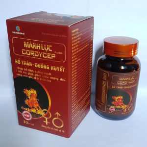 Bổ thận dưỡng huyết Mãnh Lực Cordycep-Hộp 1 lọ 30 viên dùng được cho cả nam và nữ