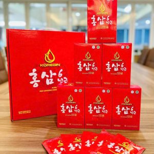 Sâm gói cao cấp-Nước hồng sâm Hộp 30 gói x70ml Koregin