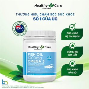 (Nhập khẩu Australia) Dầu cá Fish Oil 1000 Omega 3- Chai 400 viên
