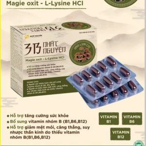 Vitamin 3B Linh chi-Lysine Hộp 100 viên- vỉ thẳng hàng