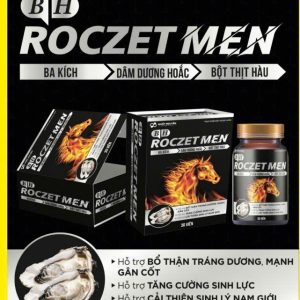 Viên Rockket Men hộp cứng 30 viên- Bổ thận tráng dương tăng cường sinh lực cải thiện sinh lý nam giới