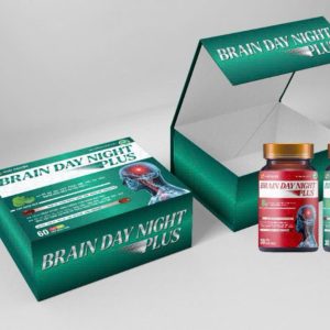 Bổ Não 2 Lọ ngày & đêm Brain Day Night-Hộp cứng 2 lọ x 30 viên