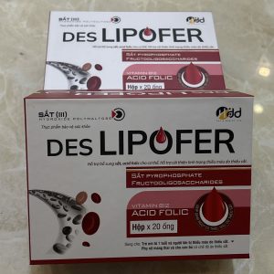 (Hộp cứng) Sắt ống Hộp cứng Des Lipofer Hộp 20 ống x 10ml