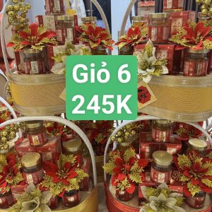 Giỏ Quà 6 Yến (Dán chữ theo yêu cầu)