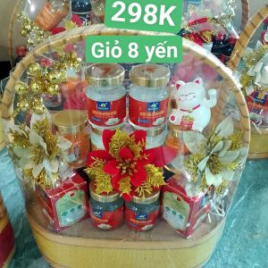 Giỏ Quà 8 Yến (Dán chữ theo yêu cầu)