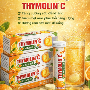 Viên Sủi 4g Thymolin Vitamin C Có Hộp-Lốc 10 tuýp