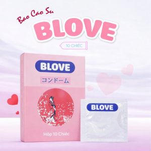 BCS Hộp 10 chiếc Blove 0,02 siêu mỏng trơn tăng khoái cảm- Lốc 20 hộp Bao cao su