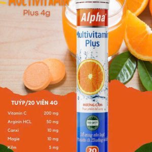 Sủi 4g vị cam tươi Multivitamin Alp