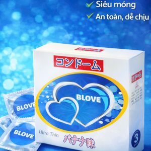 Bao cao su Hộp 3 chiếc Blove Trơn mỏng cao cấp