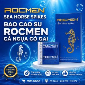 Bao cao su Rocmen 12 chiếc-Có gai Bao cá ngựa