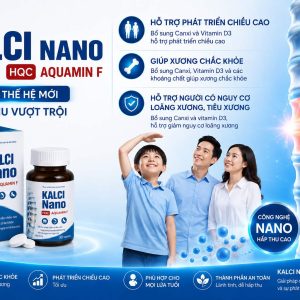 Canxi Nano Aquamin F Hộp cứng-Kalci Nano bổ sung calcium D3-Canxi thế hệ mới