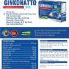 Bổ não Ginkgo Natto 360 Q10-Hộp 100 viên hoạt huyết tăng cường lưu thông máu Hỗ trợ giảm đau đầu hoa mắt chóng mặt suy giảm trí nhớ tê bì chân tay-với Ginkgo Biloba Extract 360mg