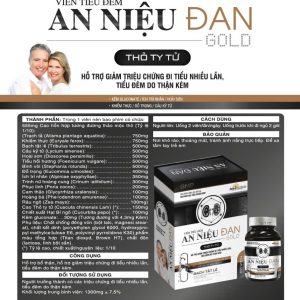 Viên tiểu đêm An niệu đan-Hỗ trợ giảm triệu chứng đi tiểu nhiều lần, tiểu đêm do thận kém