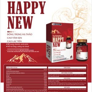 Hộp cứng 1 Lọ 60v Viên ăn ngủ ngon Happy New